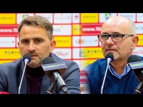 2019-11-22 Miedź Legnica - Sandecja 1-3 (0-0), pomeczowa konferencja prasowa