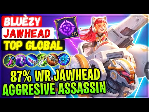 87% Win Rate Build, Aggresive Assassin Jawhead [ Top Global Jawhead ] Bluèzy - Mobile Legends Build