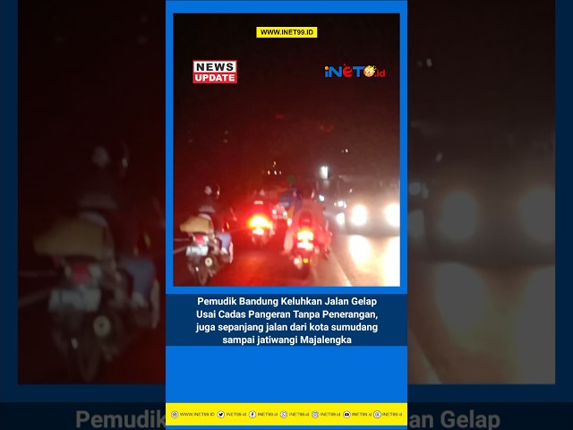 Seorang pemudik kritik pemerintah karena penerangan lampu di jalan gelap