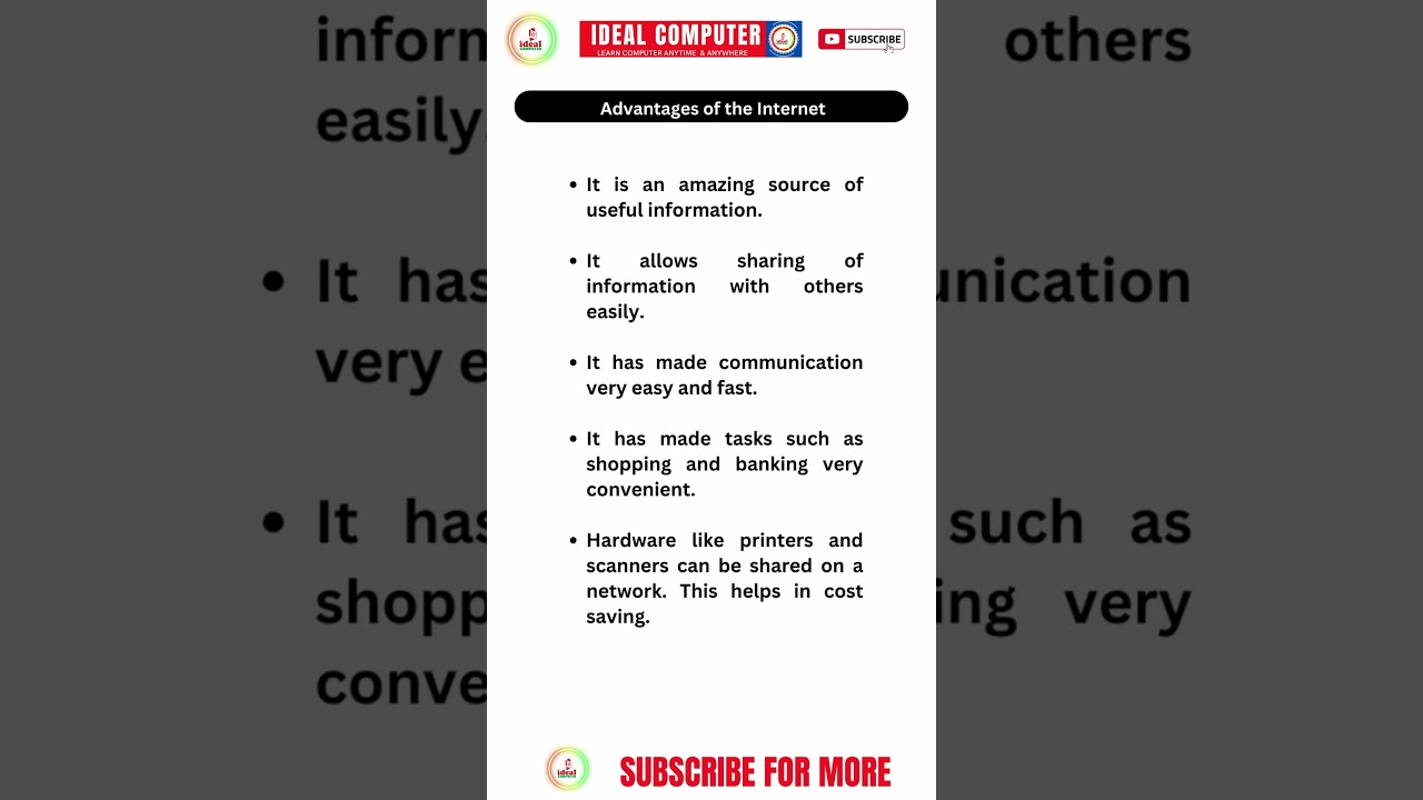 What are the Advantages of the Internet