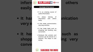 What are the Advantages of the Internet