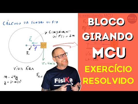 BLOQUINHO GIRANDO (EXERCÍCIO) | DINÂMICA DO MOVIMENTO CIRCULAR UNIFORME