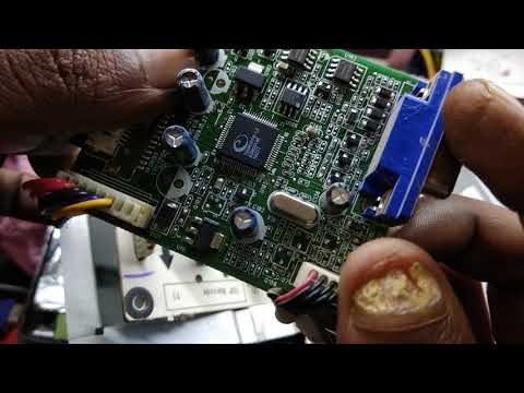 Led monitor lozic card repair