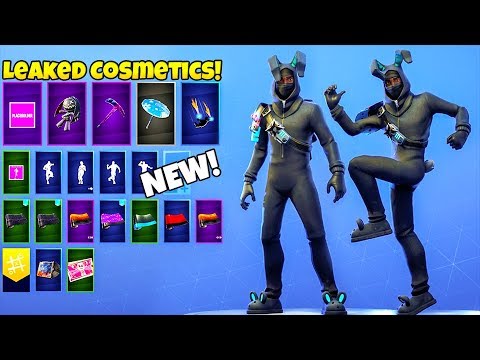 new encrypted skin leaked ninja bunny showcase fortnite battle royale - scary rabbit skin fortnite