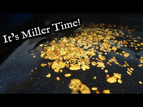 Rich gold concentrates, How to use a Miller Table. (Black Scorpion)