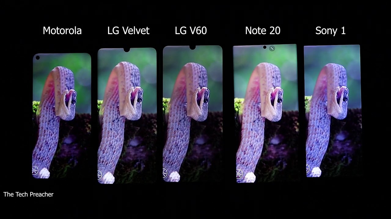 OMG!! Sony Xperia 1 ii Vs Galaxy Note 20 Vs LG V60 & More Display Test | 4K Vs 1080p | The Winner Is