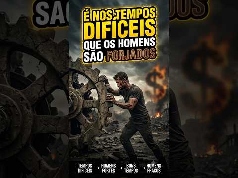 É NOS TEMPOS DIFÍCEIS QUE OS HOMENS SÃO FORJADOS #shorts