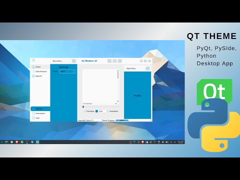 22-Modern-UI: движок тем QT с использованием QT Sass и QSettings | Python, PySide, PyQt и QT Desi...