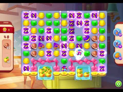 HomeScapes Level 3466 no boosters (17 moves)