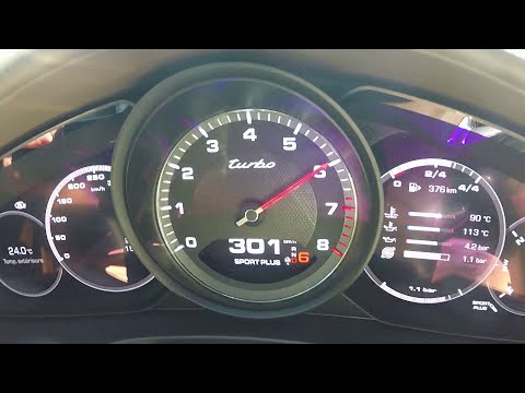 0-300 km/h New Porsche Panamera Turbo (2017) - Acceleration Top Speed