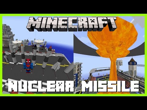 Minecraft - NUCLEAR MISSILE MOD (IS YOUR BUILD STRONG ENOUGH TO WITHSTAND THIS ATTACK!!)