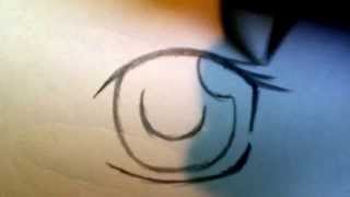 How to draw a manga eye- female