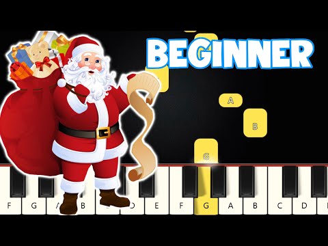 Jingle Bells - Christmas Songs | Beginner Piano Tutorial | Easy Piano