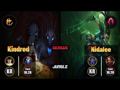 Haru KINDRED (Jungle) [Conqueror] VS NIDALEE - Diamond KR Patch 10.20