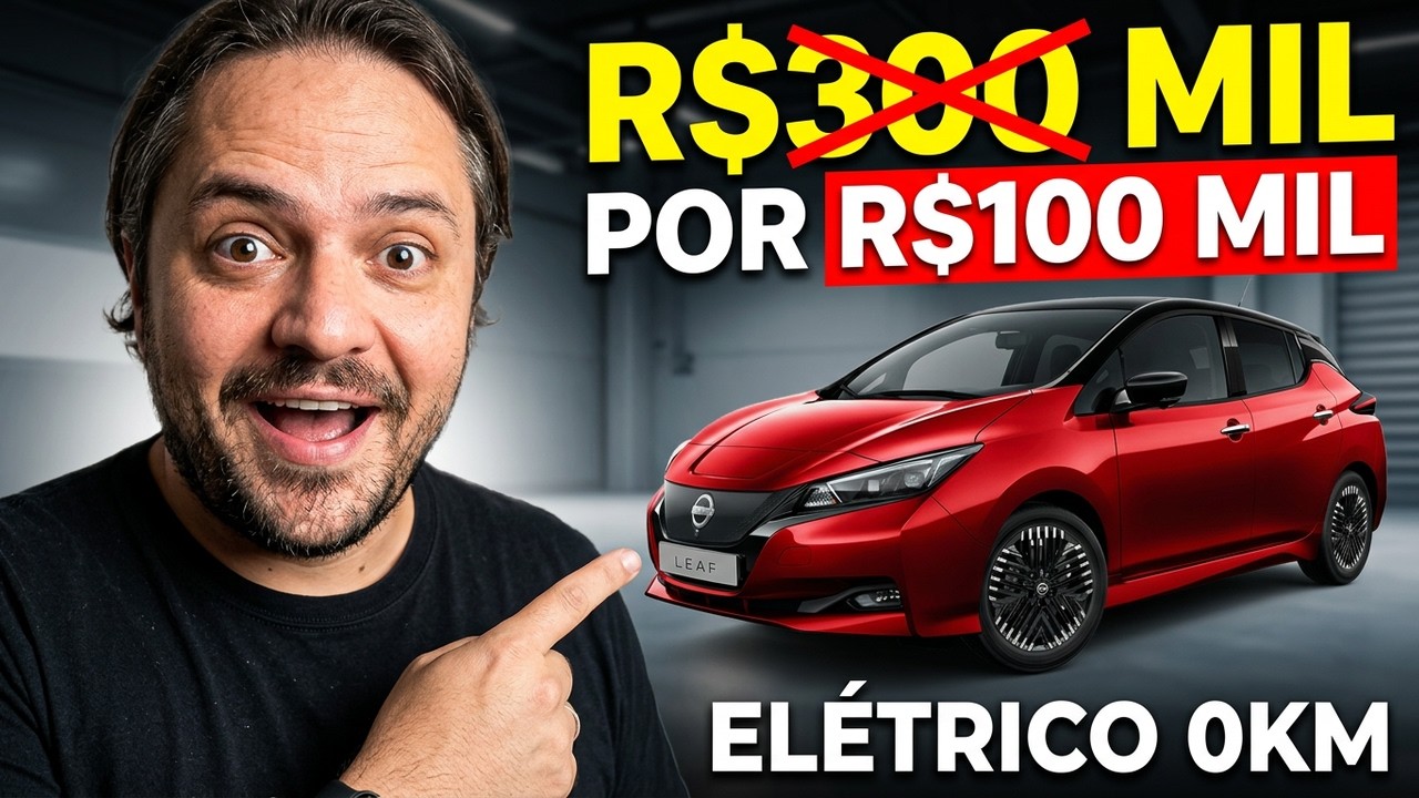 BYD? GELLY? GWM? Carro chinês NÃO! Nissan ELÉTRICO esquecido COMPLETÍSSIMO!
