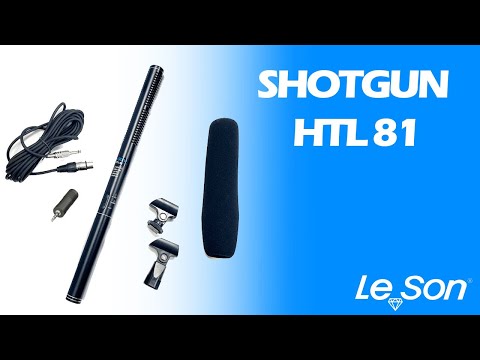 MICROFONE SHOTGUN SUPER UNIDIRECIONAL ULTRA-CARDIÓIDE HTL81 LESON