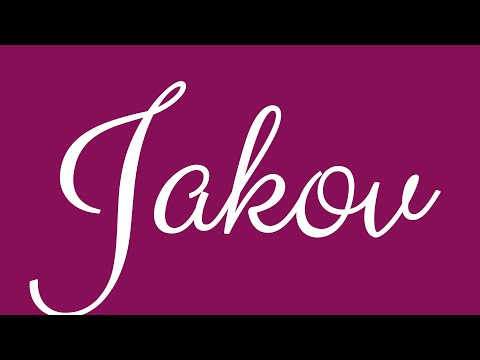 Learn how to Write the Name Jakov Signature Style in Cursive Writing