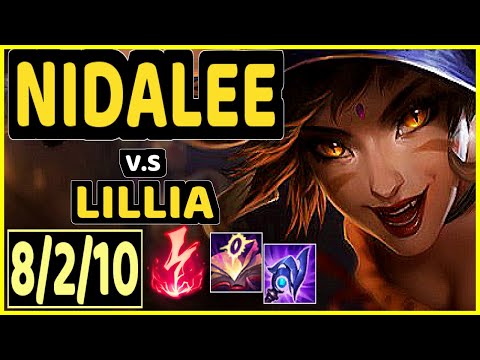 NIDALEE vs LILLIA - 8/2/10 KDA JUNGLE GAMEPLAY - EUW Ranked DIAMOND