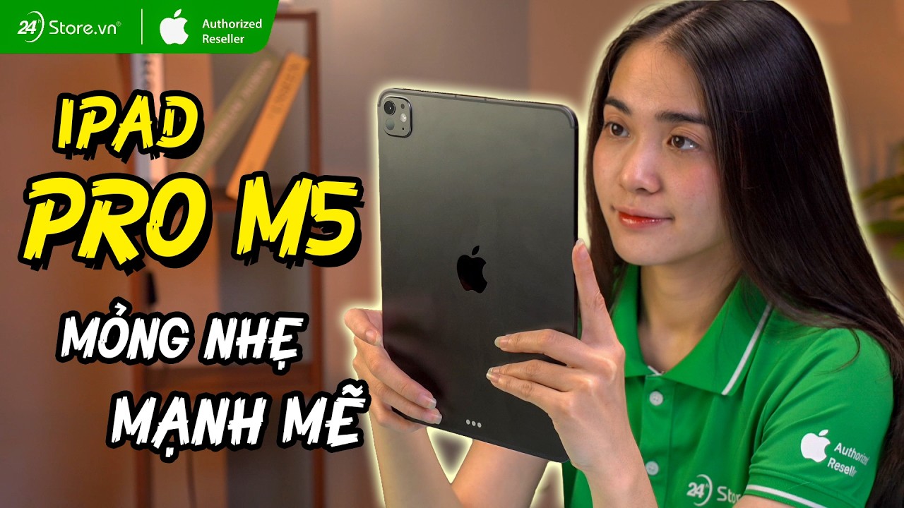 Video iPad Pro M5 11 inch 2025 Wifi (mặt kính Nano) 2TB | Chính hãng Apple Việt Nam