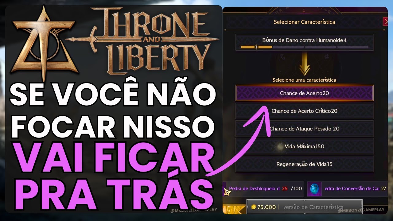 Como DESBLOQUEAR Caracteristicas dos Seus ITENS no Jogo Throne and Liberty | 2024
