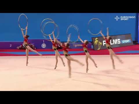 BULGARIA junior group 5 HOOPS 26,6 - Apparatus Final - JWCh Sofia 2025