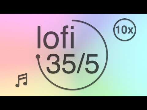35/5 - Pomodoro - 35 minute timer with 5 minute breaks - lofi - Muted Pastel Colors