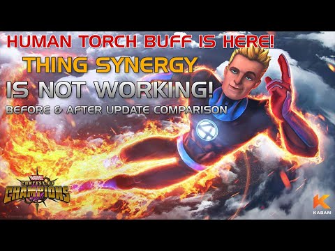 Human torch Buff is here (Thing Synergy Issue) Temperature Breakdown - Marvel Contest of Champions
