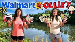 Ollies vs Walmart Fishing Challenge (Bargain Bin Fishing)