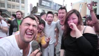 Corona Paint Party at Yonge and Dundas Square with Love This City TV - Toronto 2013