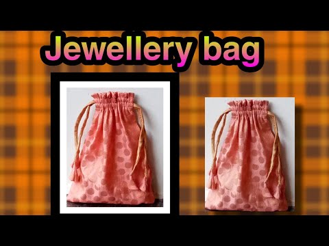 Jewellery Bag making ജ്വല്ലറി ബാഗ്  തയ്ക്കാം ഈസിയായി 👍cutting& stitching in malayalam