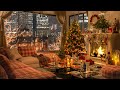 Christmas Vibes 🕯️ | Night Living Room Ambience with Jazz 🌃 Christmas Jazz Music | Relax, Sleep