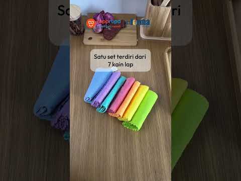 Gambar Informa Set 7 Pcs Kain Lap Dapur Rainbow Sky