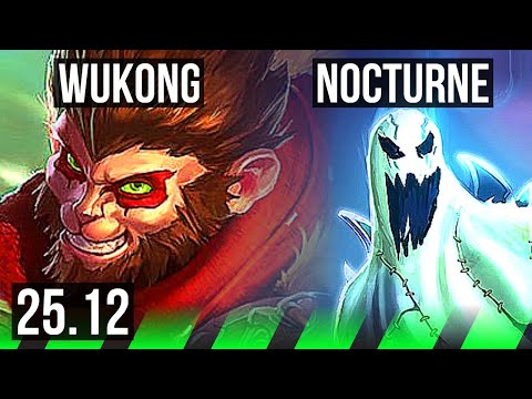 WUKONG vs NOCTURNE (JGL) | 7/1/12, 1000+ games, Dominating | KR Master | 25.12