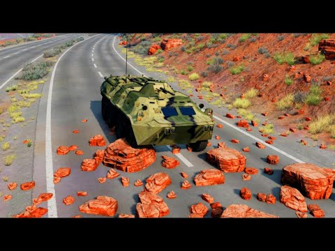 Cars vs Stones  – BeamNG.Drive