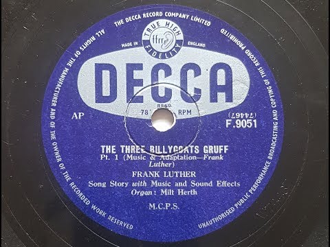 Frank Luther 'The Three Billygoats Gruff' 1948 78 rpm