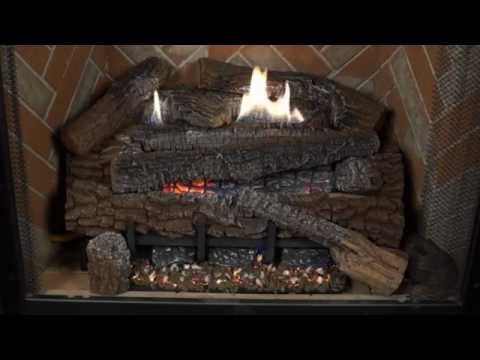 Superior Fireplaces - Boulder Mountain Gas Logs Burn Video Video