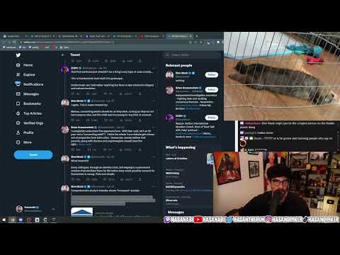 Jake Shields Calling For Genocide and Elon Musk Defending Him | Hasanabi Twitter