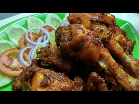 Simple chicken fry recipe/Old Delhi jama masjid famous chicken fry Video