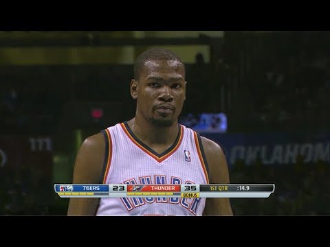 2014.03.04 - Kevin Durant Full Highlights vs 76ers - 42 Pts, 9 Reb