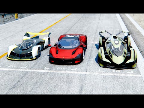 Lamborghini V12 Vision GT vs Ferrari Daytona SP3 vs McLaren Ultimate VGT at HIghlands