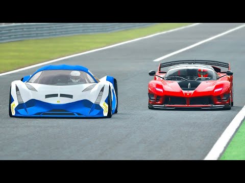 Devel Sixteen vs Ferrari FXX K EVO at Monza