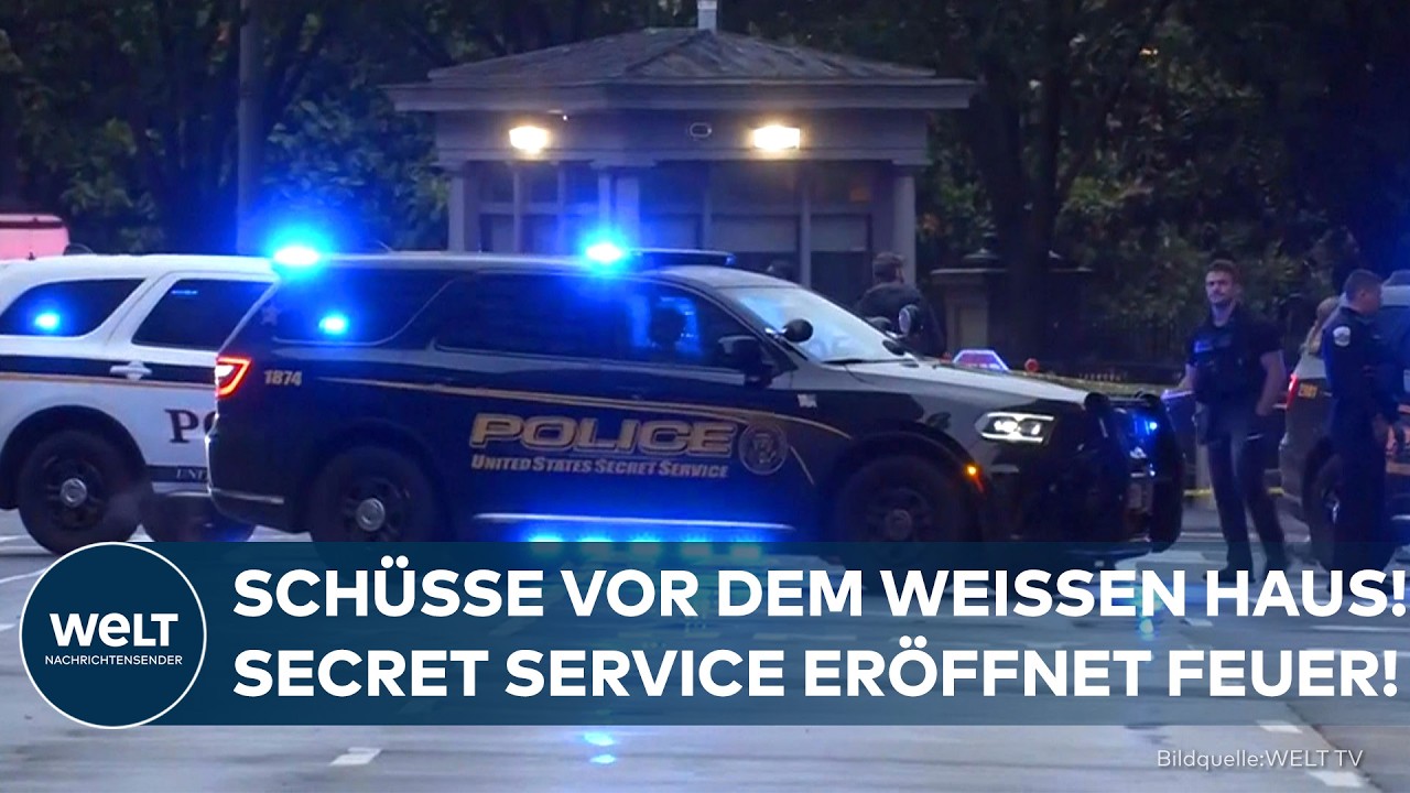 WASHINGTON: Feuergefecht vor dem Weißen Haus! Secret Service stoppt bewaffneten Angreifer!