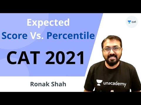 CAT 2021 | Expected Score Vs. Percentile | Section-wise & Overall | Unacademy CAT | Ronak Shah