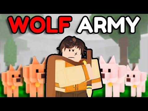 I Built a WOLF ARMY in Roblox 99 Nights! (INSANELY OP)