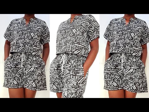 How To Make A Simple Top With Cut-Together Sleeves.#diy #top