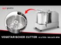 Commercial vegetable cutter - 12 litres - 1.8 kW - 230 V - 1100 - 2800 rpm