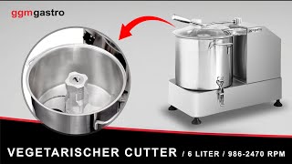 Vegetarischer Cutter - 6 Liter - 1,8 kW - 230 Volt - 986-2470 U/min