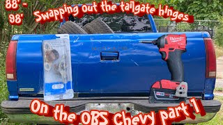 OBS Chevy tailgate hinge replacement part 1 (1988 - 1998)