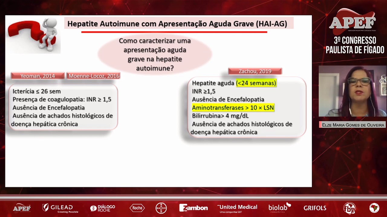 Hepatite autoimune com apresentação aguda grave