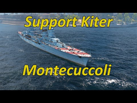World of Warships | Montecuccoli Support Kiter | Wookie Legend